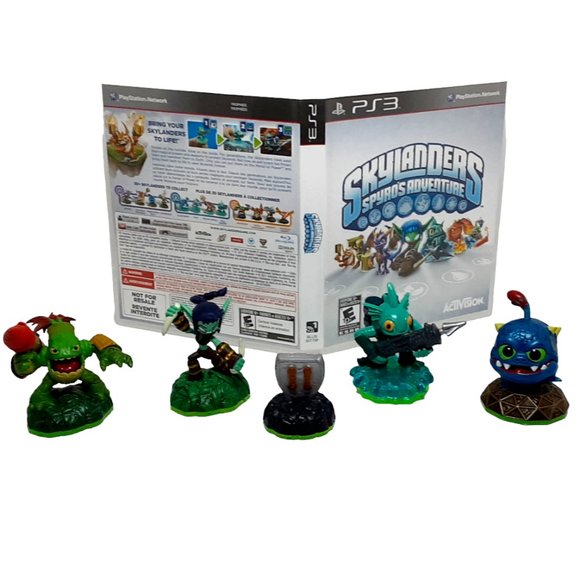 PS3 Skylanders Spyro's Adventure Game & 5 Characters (Sony Playstation 3, 2011) - Picture 1 of 6